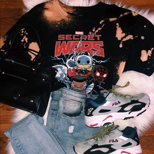 Vintage Marvel bleached t-shirt